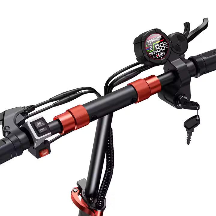 iScooter iX5S elsparkcykel handtag med display